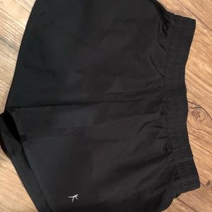 black sports shorts